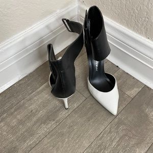 Black and White heel